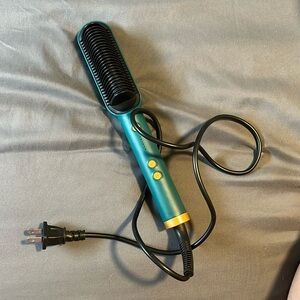 Hair straightening brush